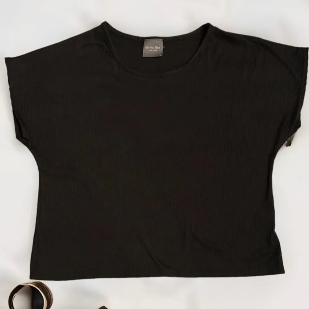 Olivia Rae Black Crop top